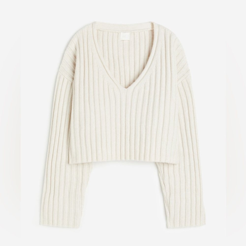 H&M RIB-KNIT SWEATER size M
